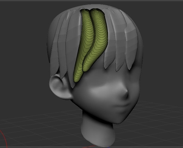 Zbrush Core 髪の毛の作成 髪型づくり 初心者向け